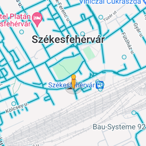 Székesfehérvár, Prohászka utca, Vasvári Pál Gimnázium előtti átkelőhely