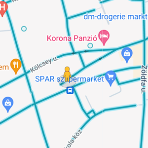 Mátészalka, Belvárosi Piac irányába vezető Szalkay László úti gyalogátkelőhely